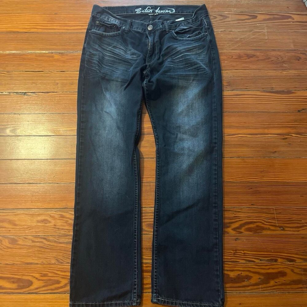 Unbranded Men's Navy and Blue Jeans